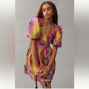 NWT Anthropologie Plenty by Tracy Reese Puff Sleeve Babydoll Dress